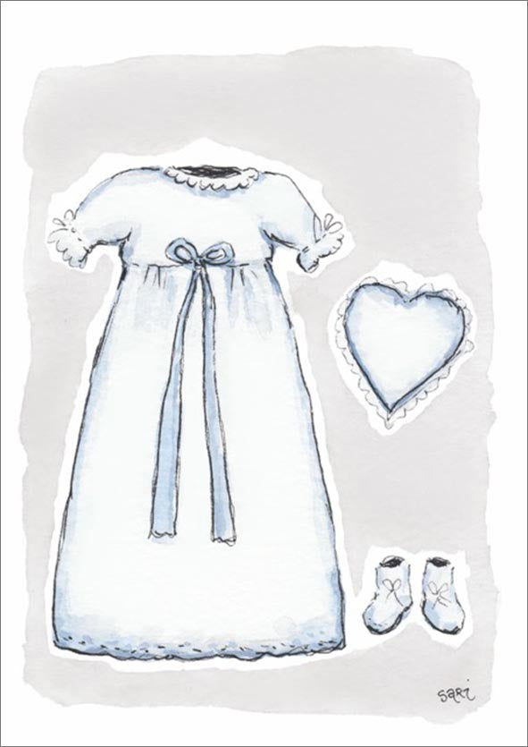 Putinki Sari´s Artwork 2-osainen kortti - Kastemekko sininen