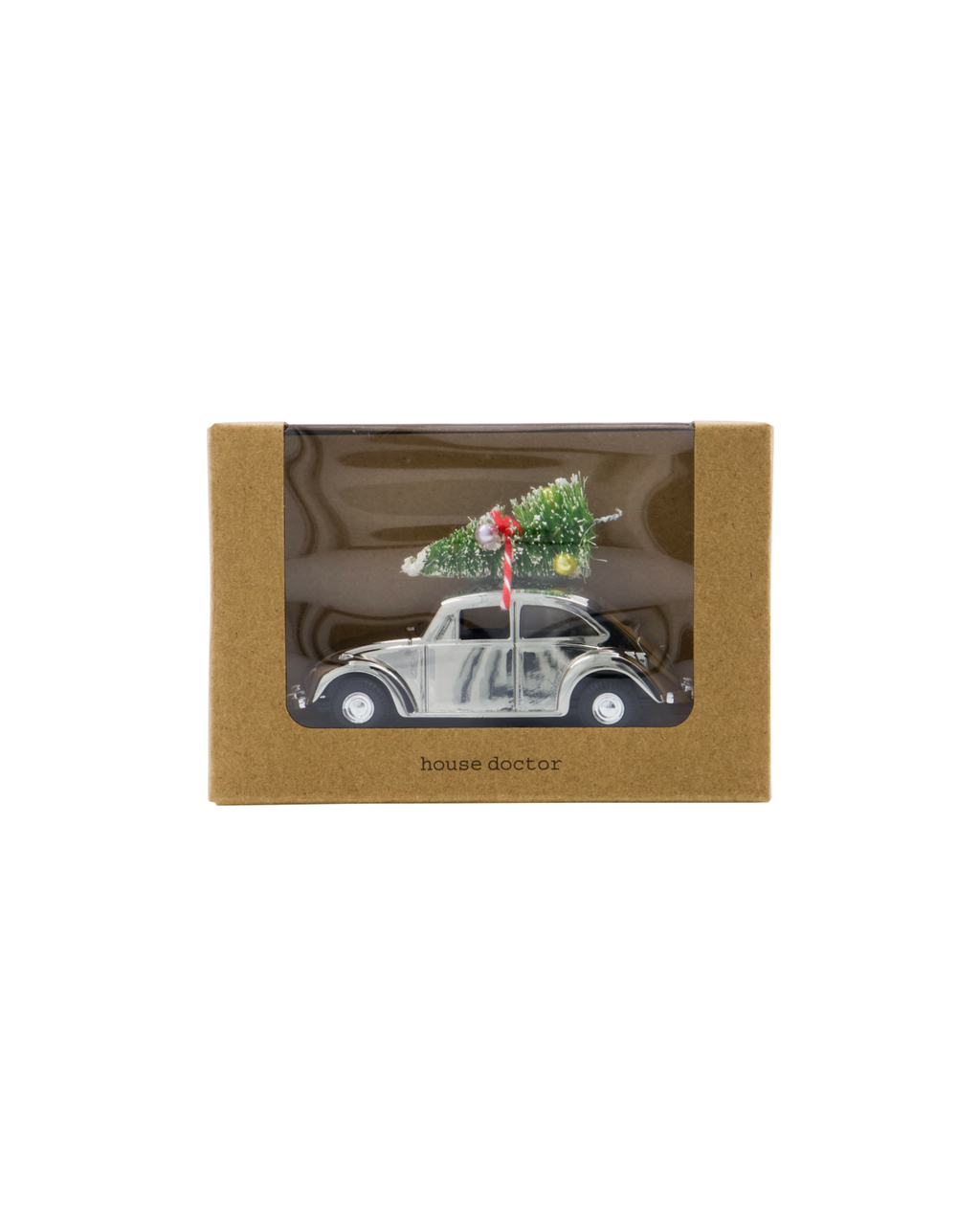 House Doctor MINI Xmas car kuplavolkkari hopea