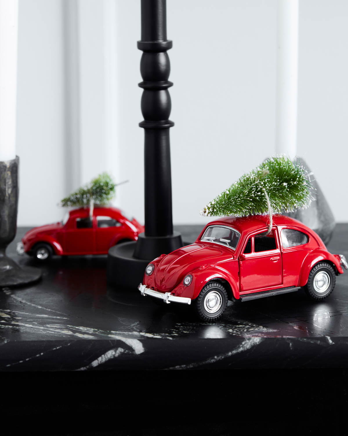 House Doctor MINI Xmas car kuplavolkkari punainen