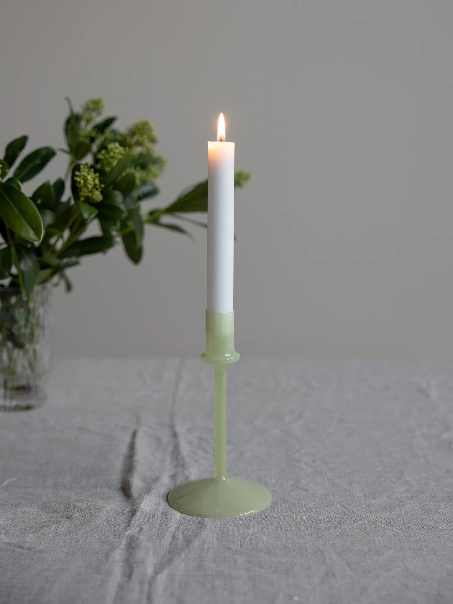 Storefactory Erstad vihreä kynttilänjalka 17 cm