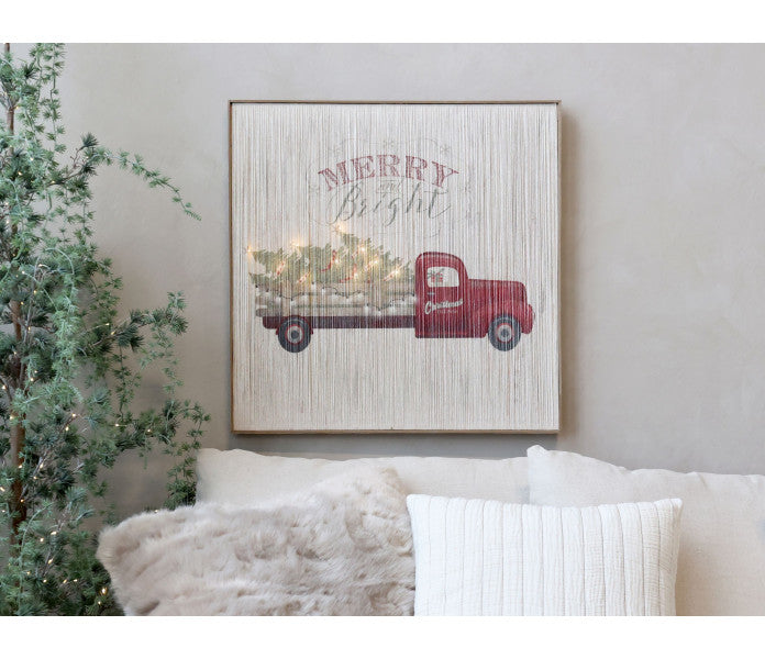 Chic Antique lava-auto taulu ledvaloilla 60 x 60 cm