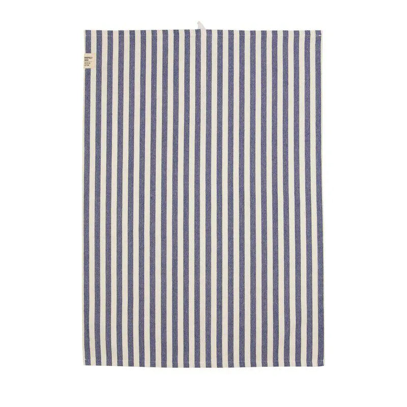 Fondaco Svea raidallinen keittilöpyyhe sininen / valkoinen 50 x 70 cm