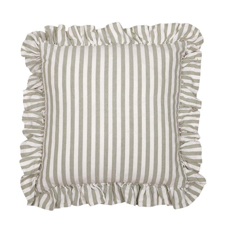 Fondaco Svea tyynynpäällinen vihreä-valkoinen 45 x 45 cm
