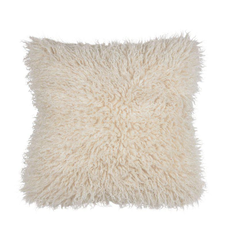 Fondaco Curly tyynynpäällinen luonnonvalkoinen 48 x 48 cm