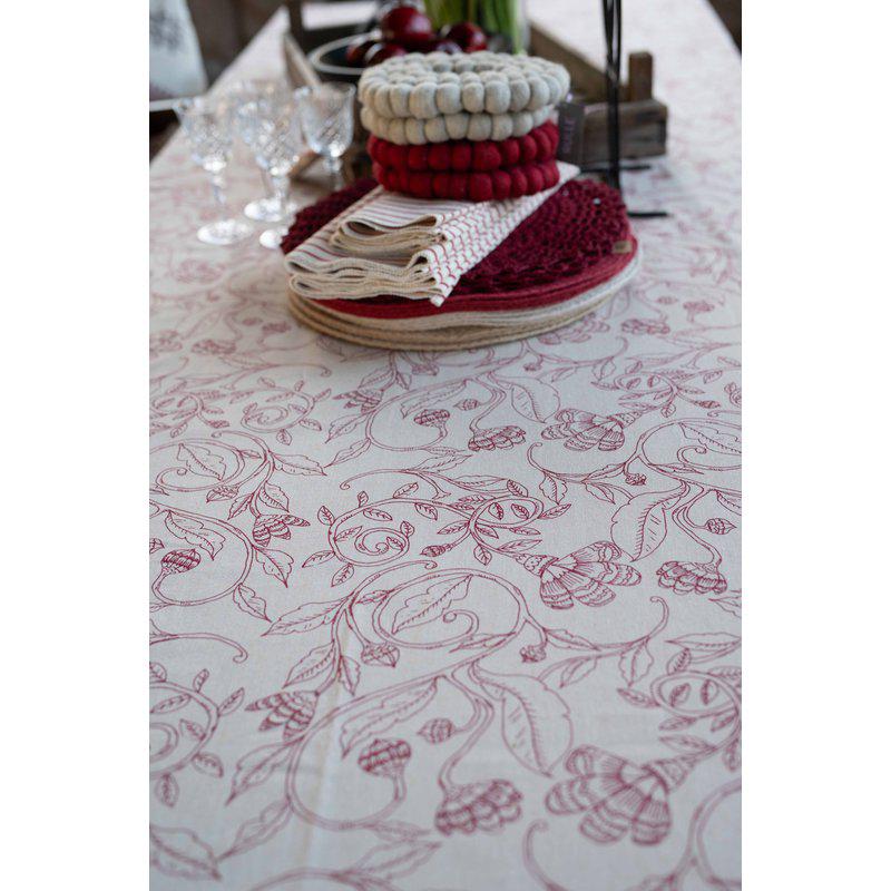 Fondaco Ellie pöytälliina punainen 145 x 300 cm