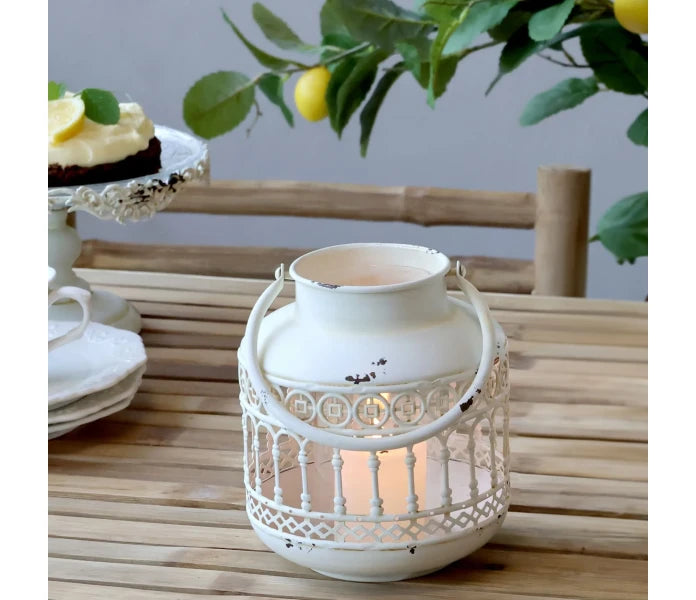 Chic Antique lyhty valkoinen 16 cm