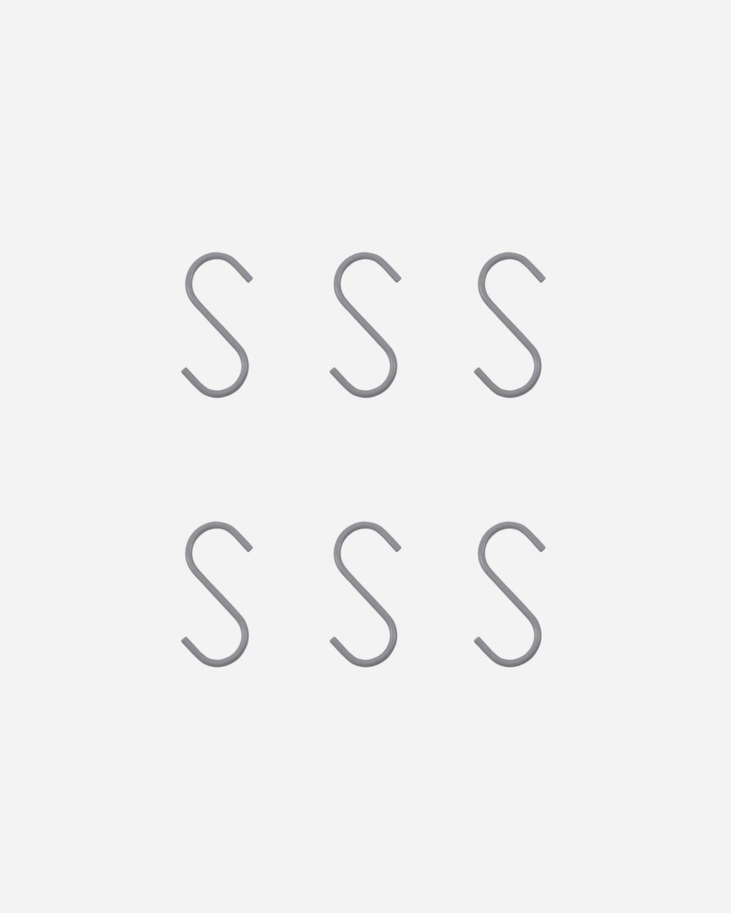 House Doctor Snap s - koukku hopea 6 kpl / pkt