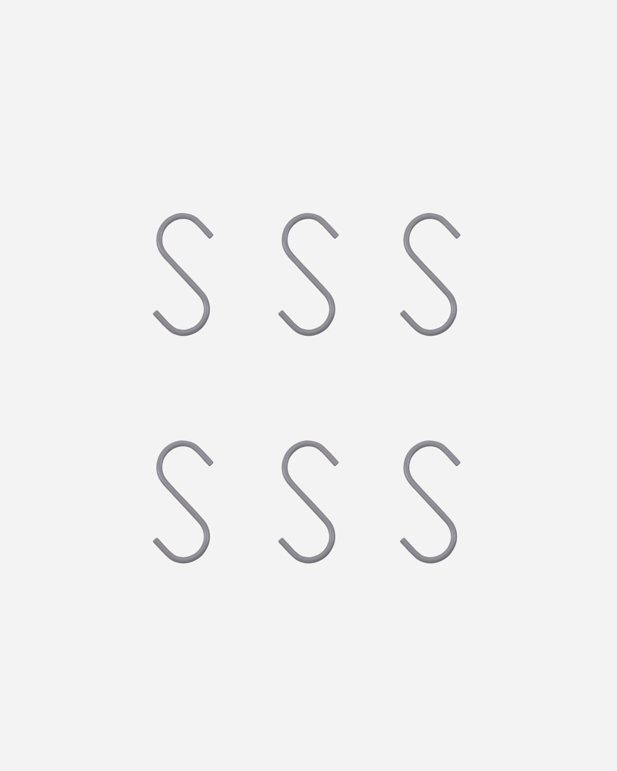 House Doctor Snap s - koukku hopea 6 kpl / pkt