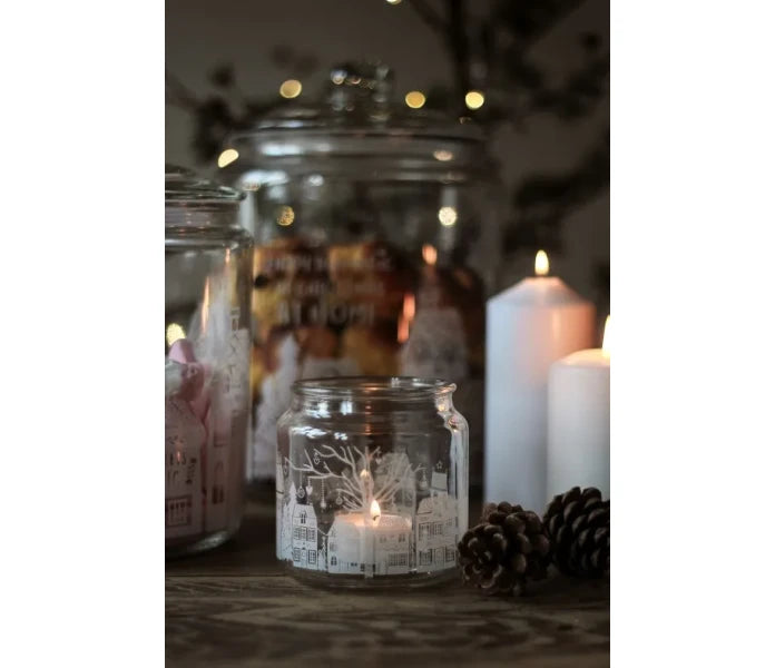 Majas Cottage lasilyhty / purkki - Christmas Town