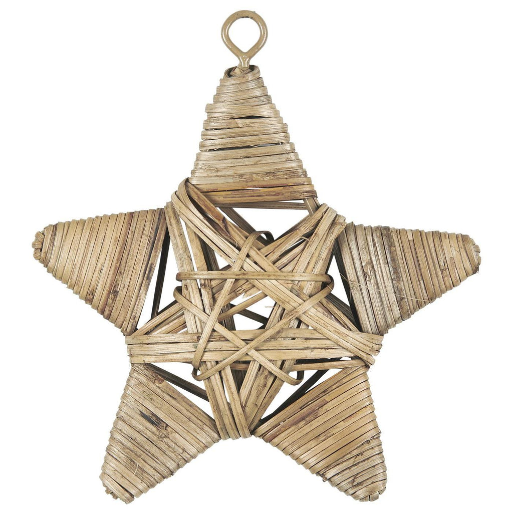 Ib Laursen tähti rottinki 14 × 15 cm