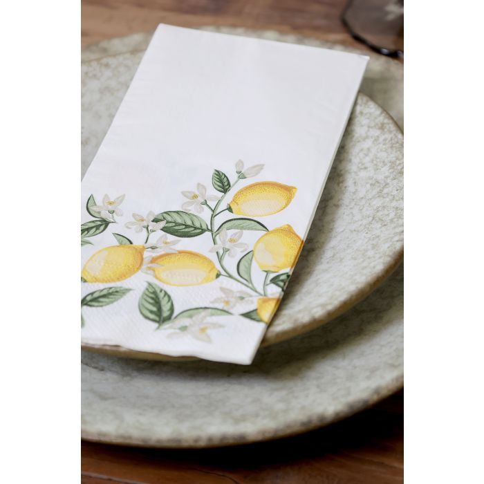 Chic Antique sitruuna servetit 16 kpl 20 x 10 cm