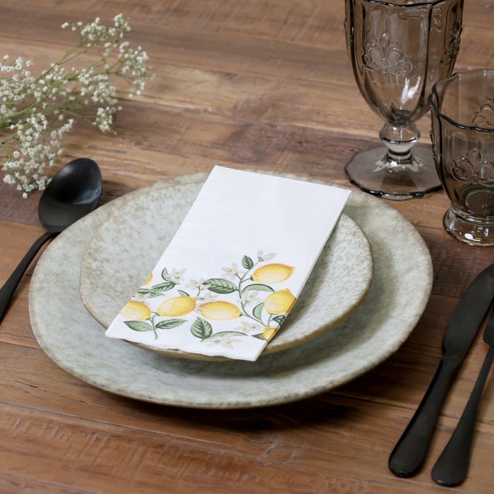 Chic Antique sitruuna servetit 16 kpl 20 x 10 cm