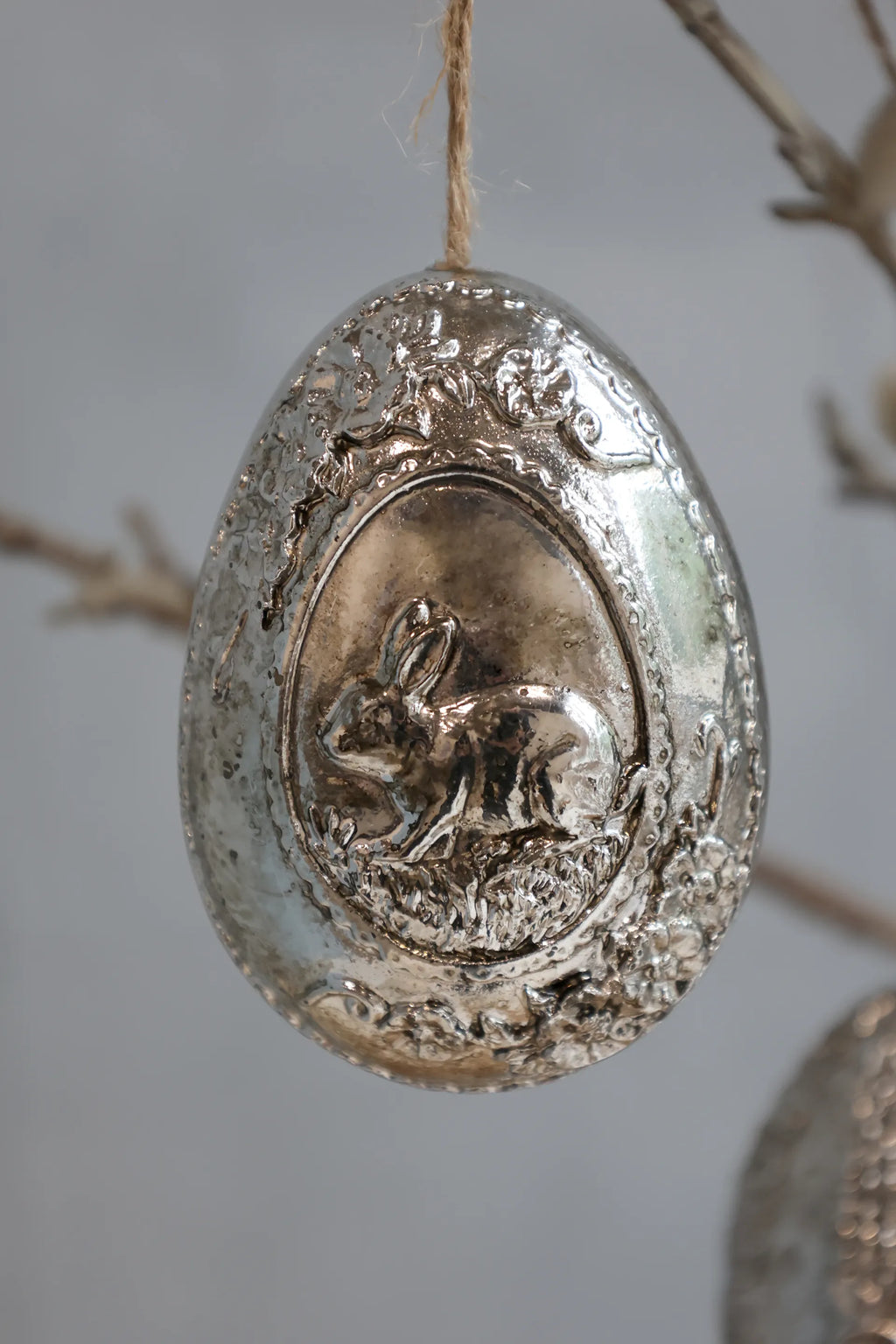 Chic Antique ripustettava munakoriste hopea - pupu
