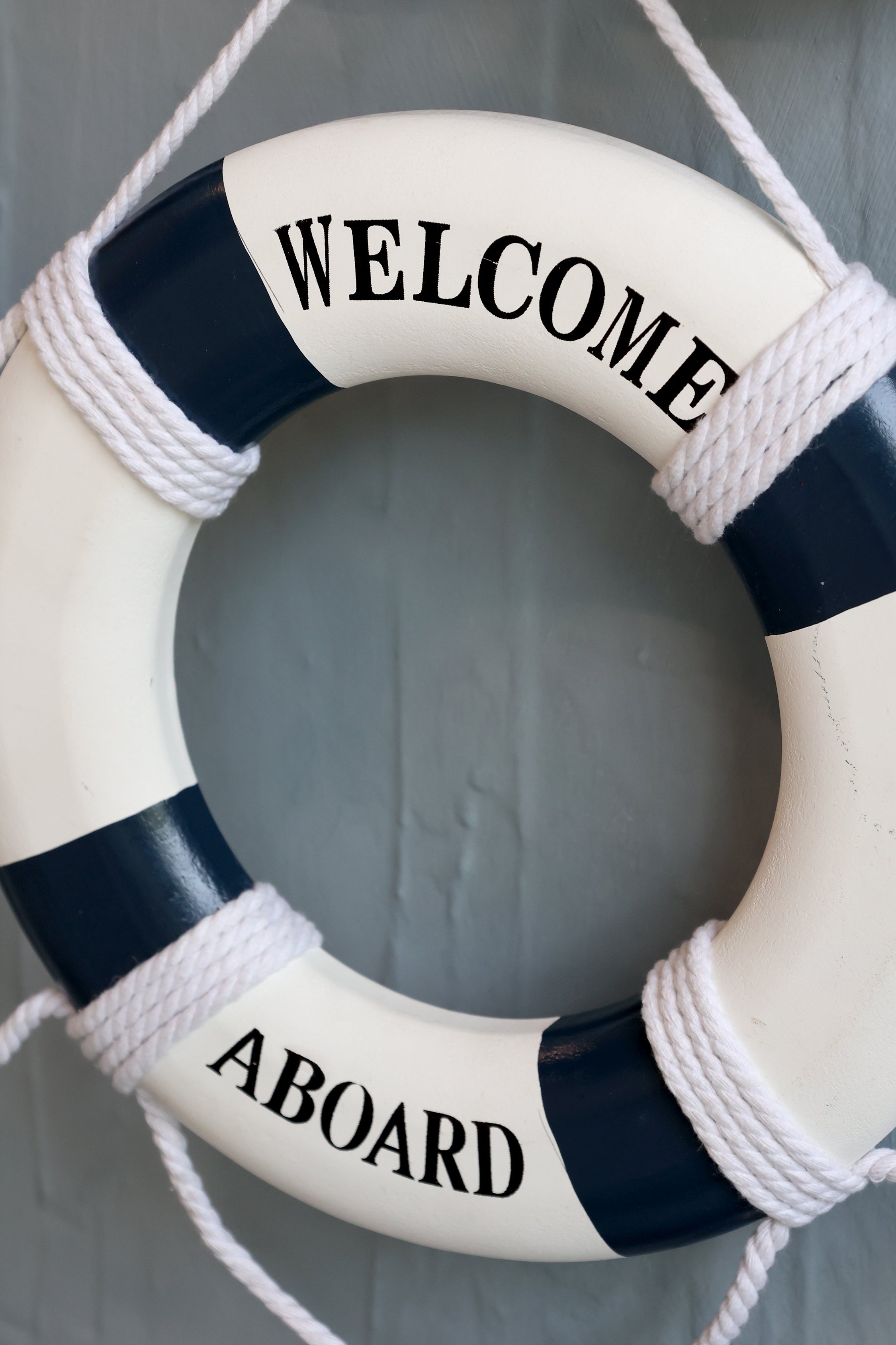 Chic Antique pelastusrengas koriste - Welcome Aboard