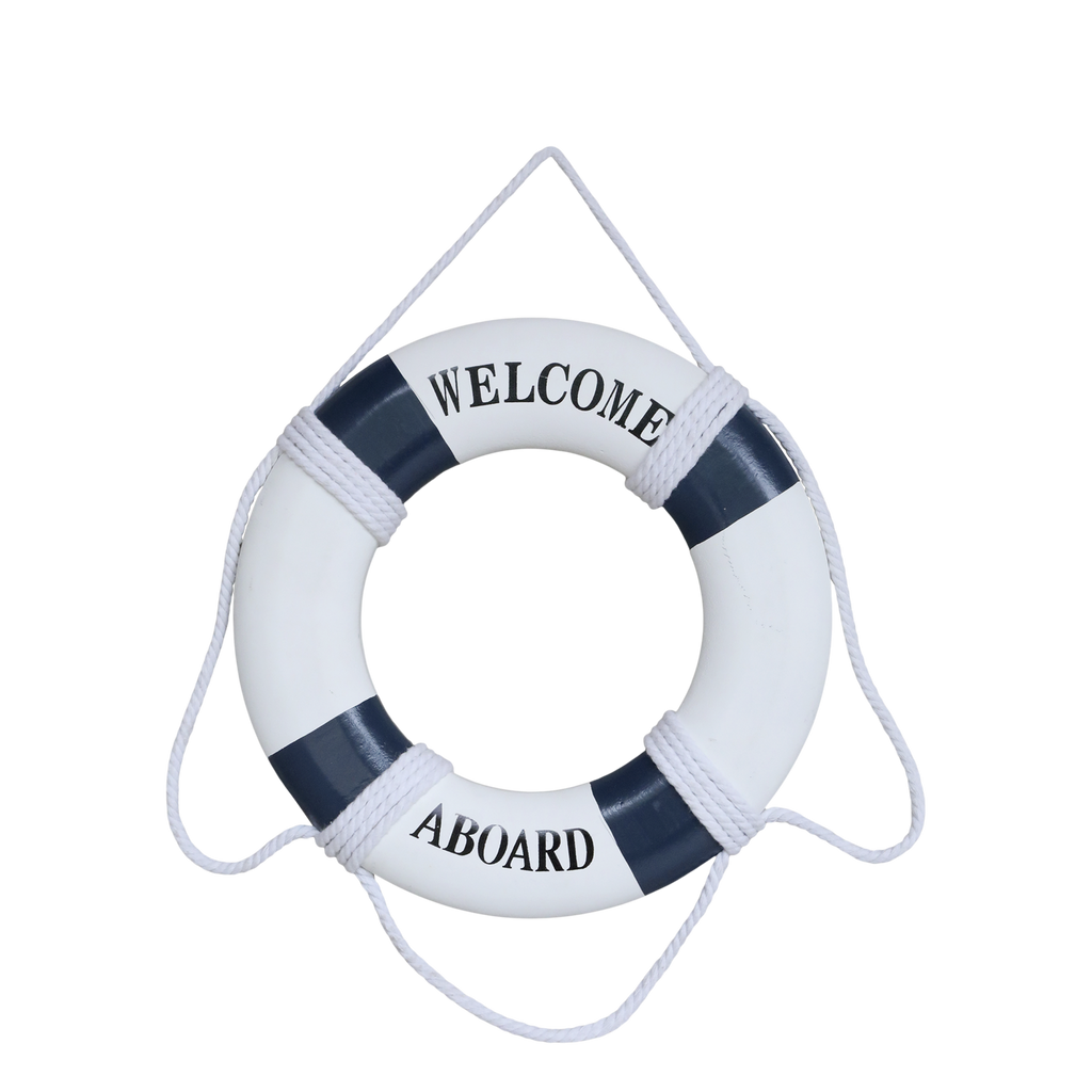 Chic Antique pelastusrengas koriste - Welcome Aboard