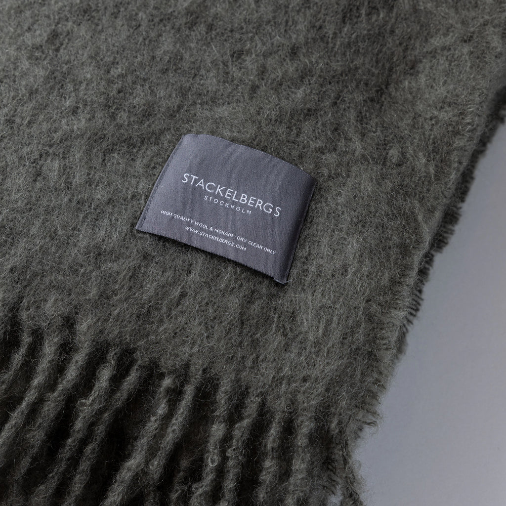 Stackelbergs mohairpeitto 130 x 170 cm - Green Marble