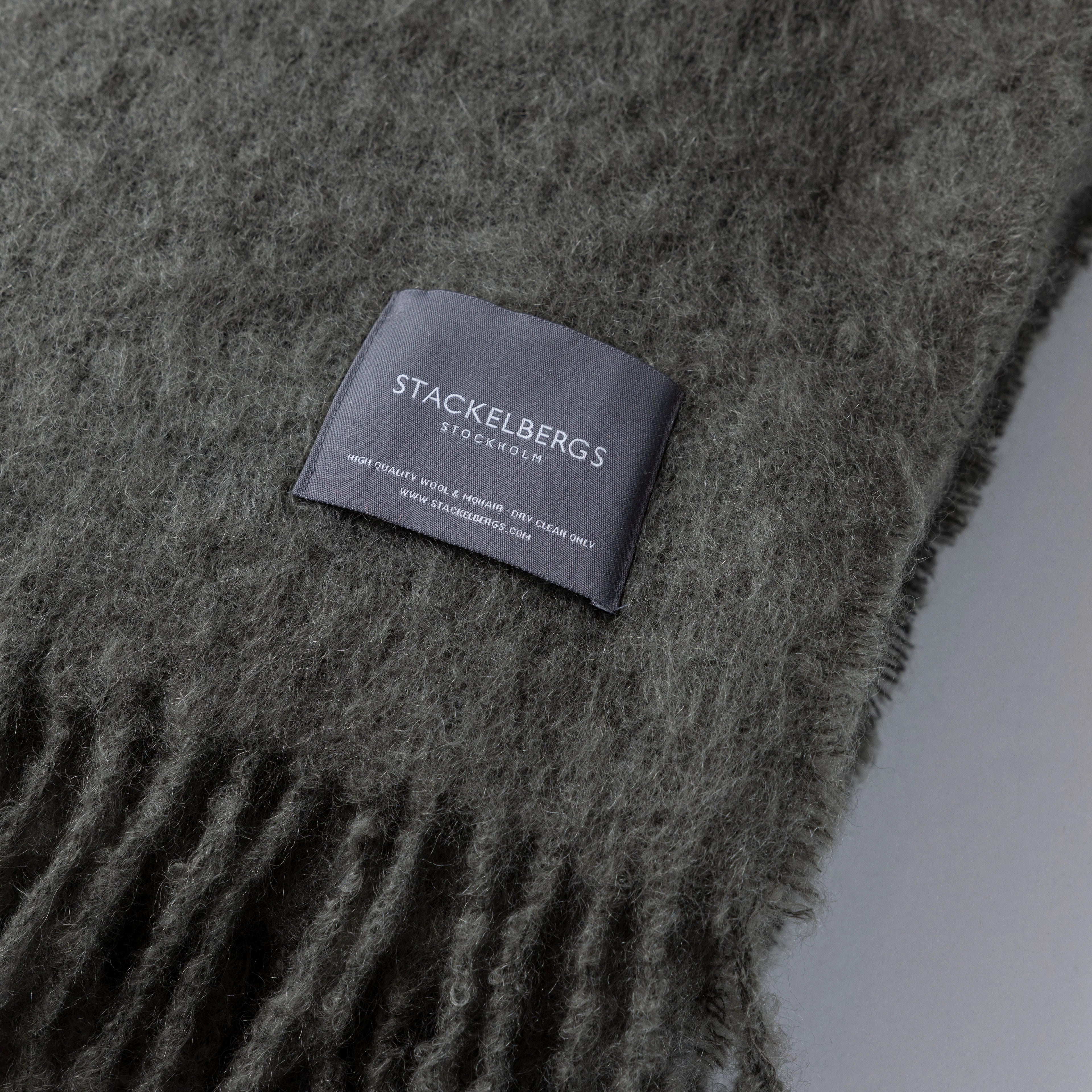 Stackelbergs mohairpeitto 130 x 170 cm - Green Marble