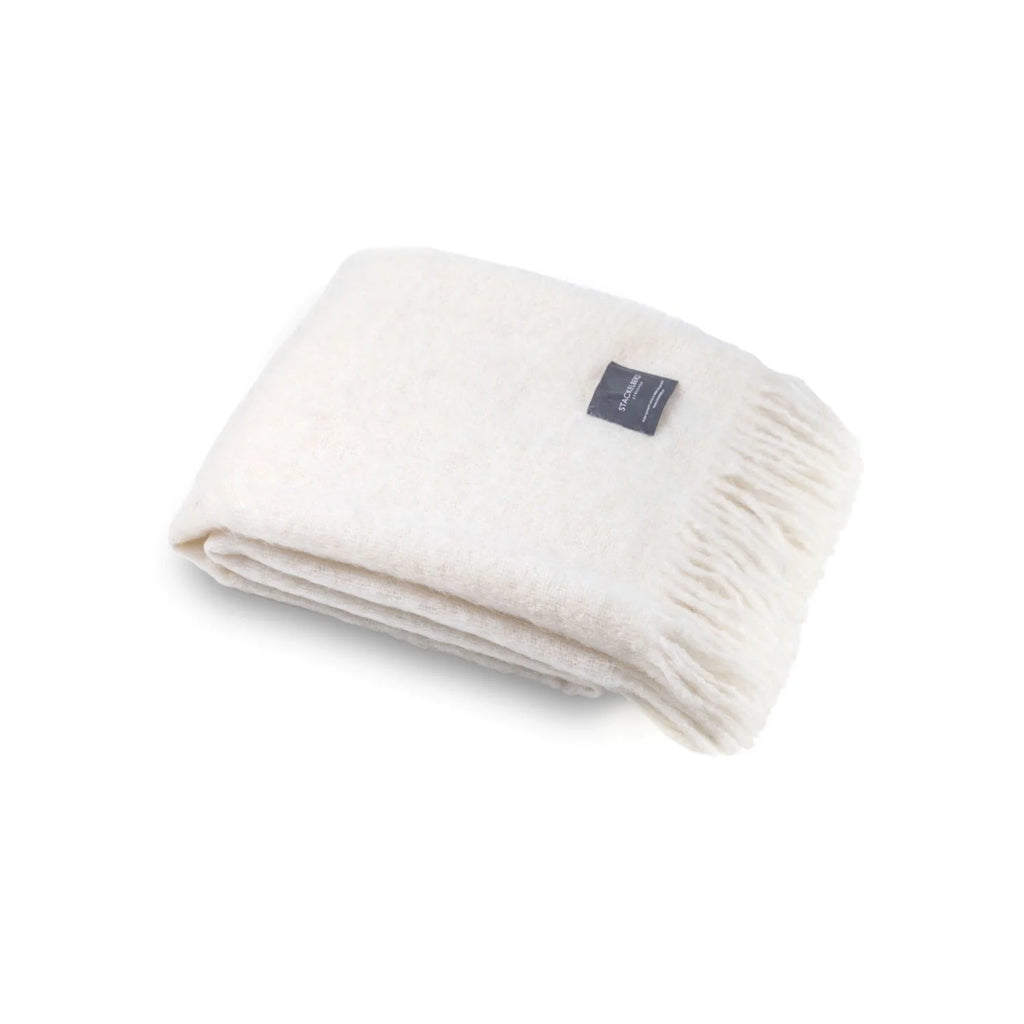 Stackelbergs mohairpeitto 130 x 170 cm - Bright White