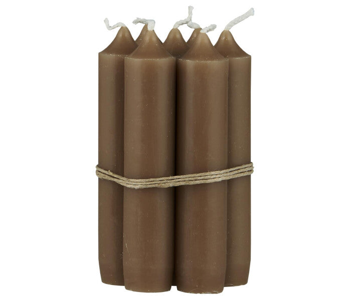 Ib Laursen kruunukynttilä lyhyt ruskea 11cm