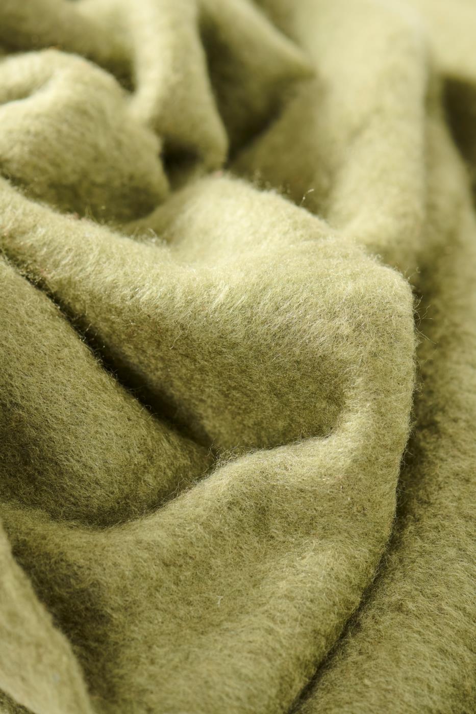 Ib Laursen torkkupeitto villasekoitetta vihreä 130 x 170 cm