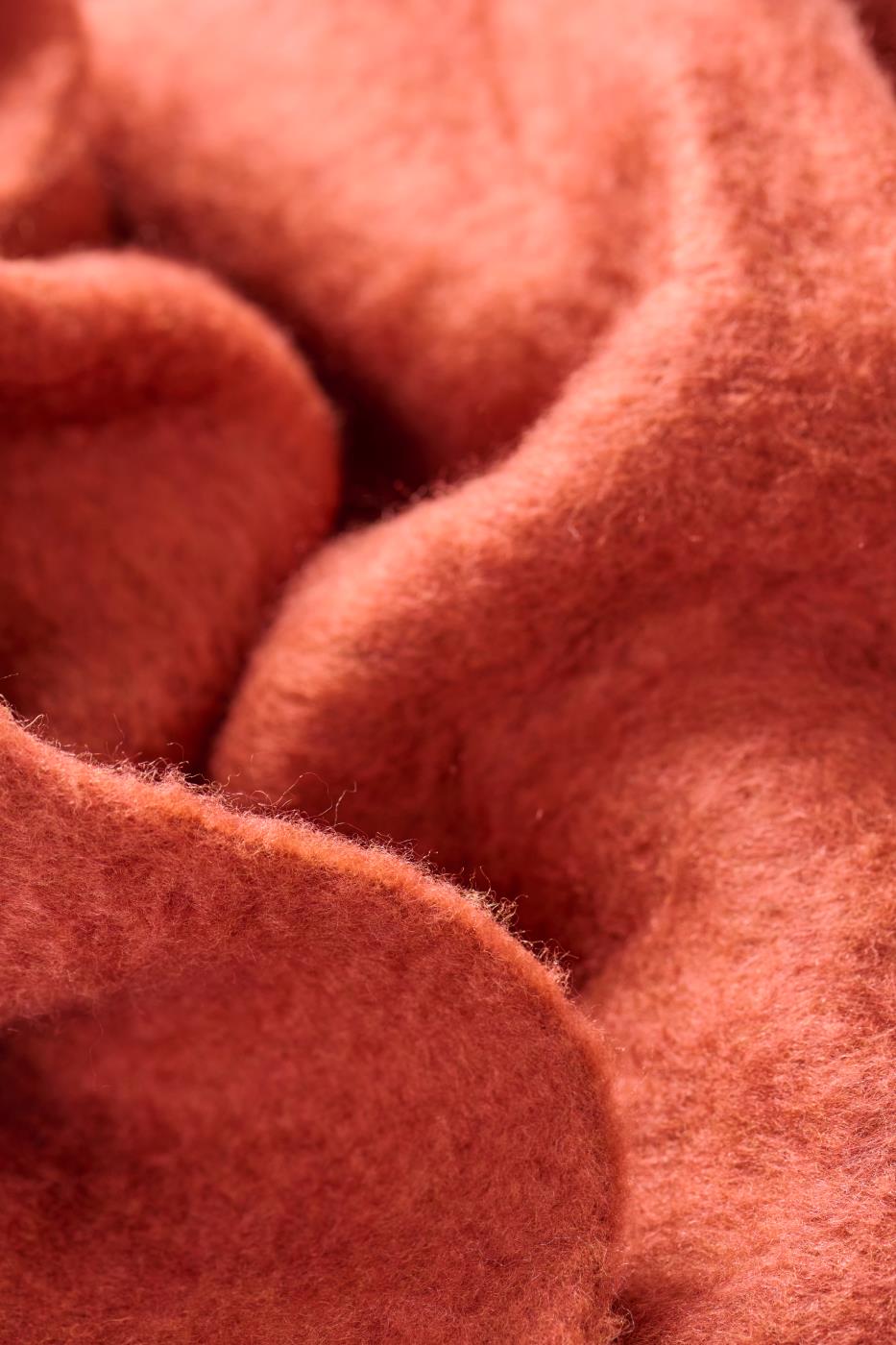 Ib Laursen torkkupeitto villasekoitetta ruoste 130 x 170 cm