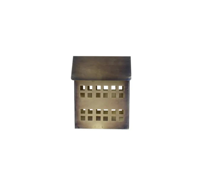 Strömshaga talolyhty antiikkimessinki 14 x 10 x 17 cm