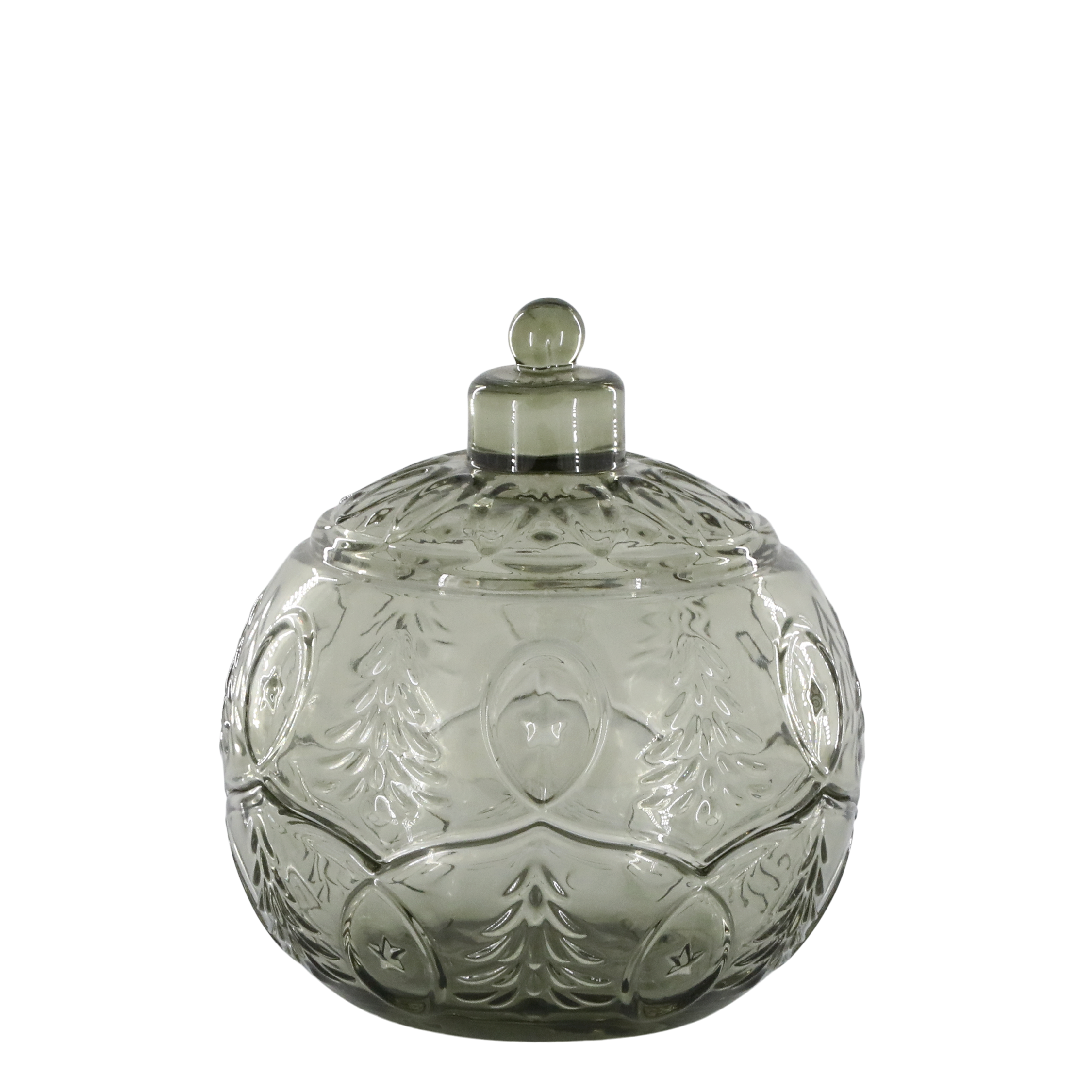 Chic Antique joulupallo lasinen rasia vihreä