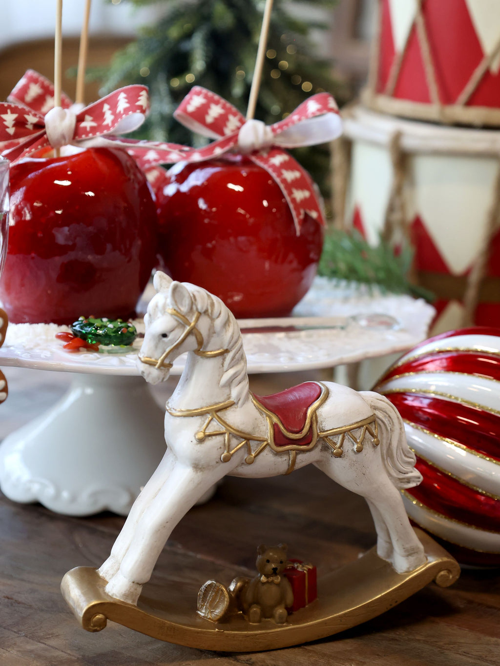 Chic Antique keinuhevonen koriste 13 x 14,5 cm