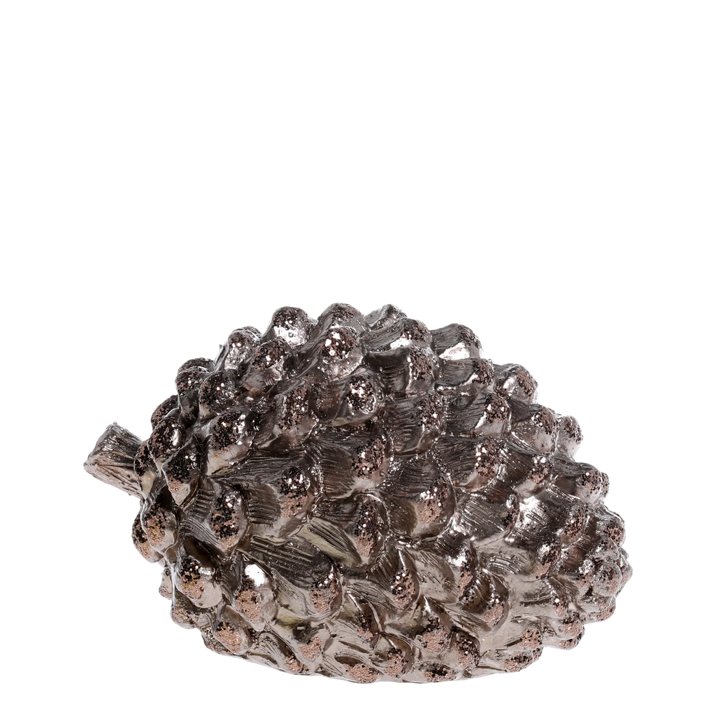 Chic Antique käpy koriste glitterillä 10,5 x 18 x 11,5 cm