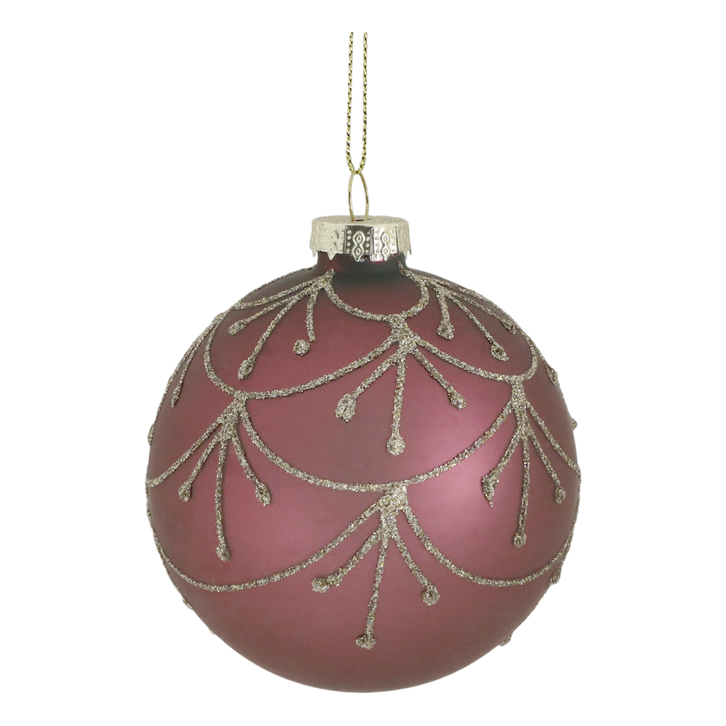 Chic Antique joulupallo roosa 8cm
