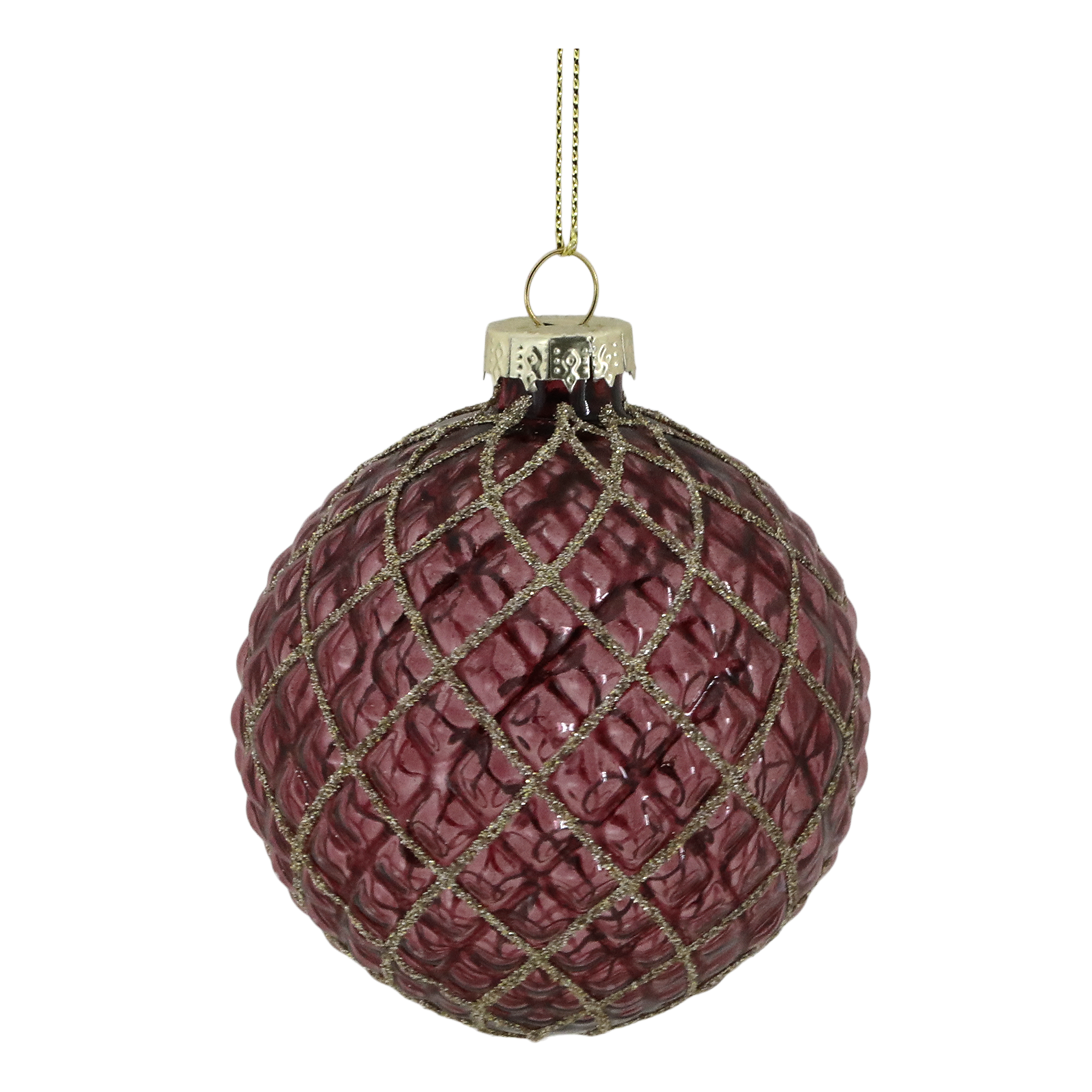 Chic Antique joulupallo viininpunainen 8cm