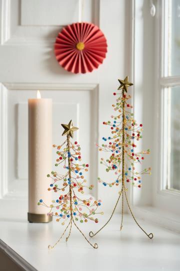 Ib Laursen Fairytale helmijoulukuusi värillinen 25 cm