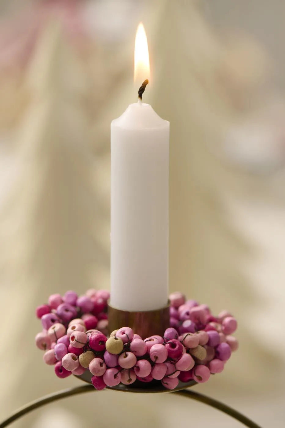 Ib Laursen helmikoristeinen kynttilämansetti 6 cm