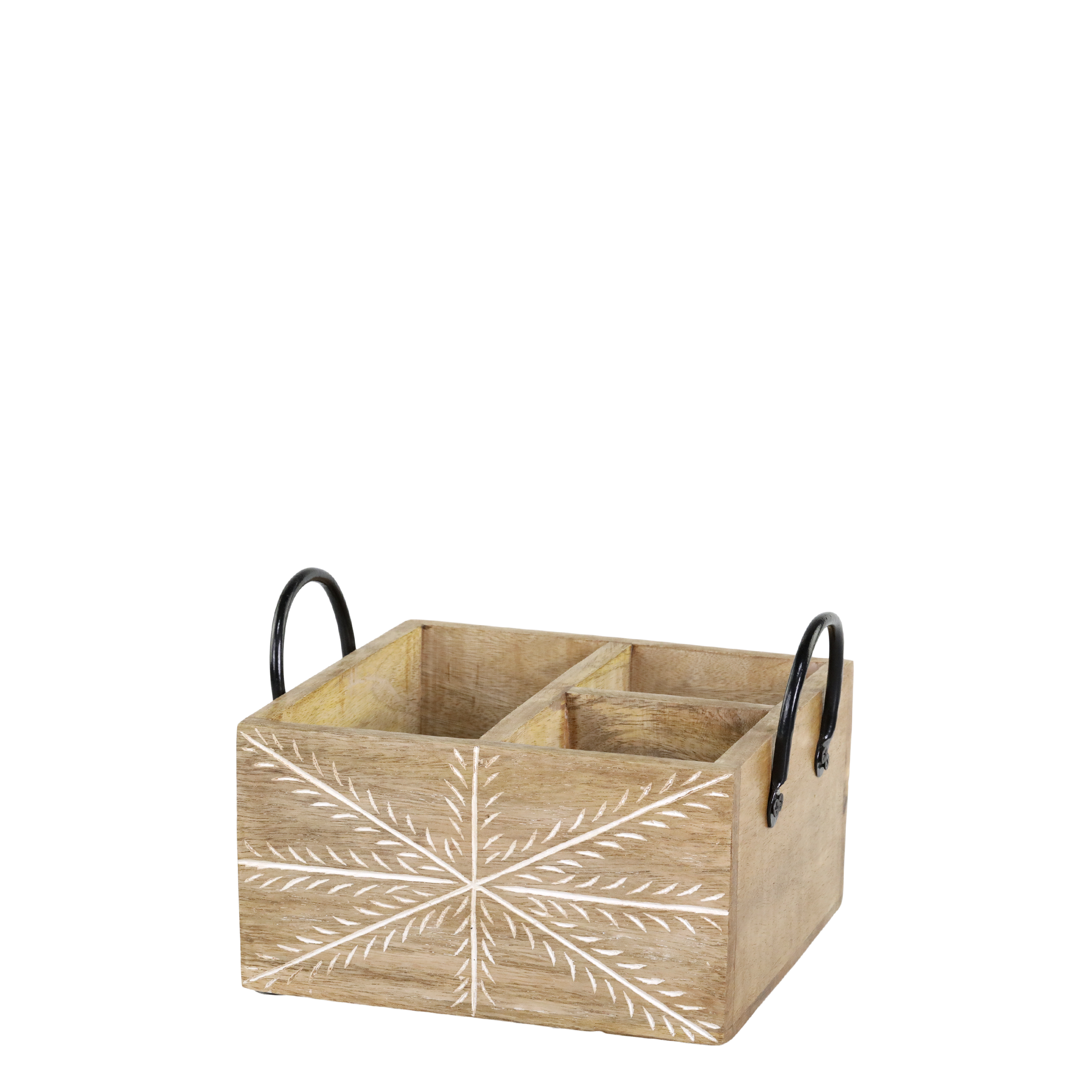 Chic Antique Tours puinen laatikko kolmella lokerolla