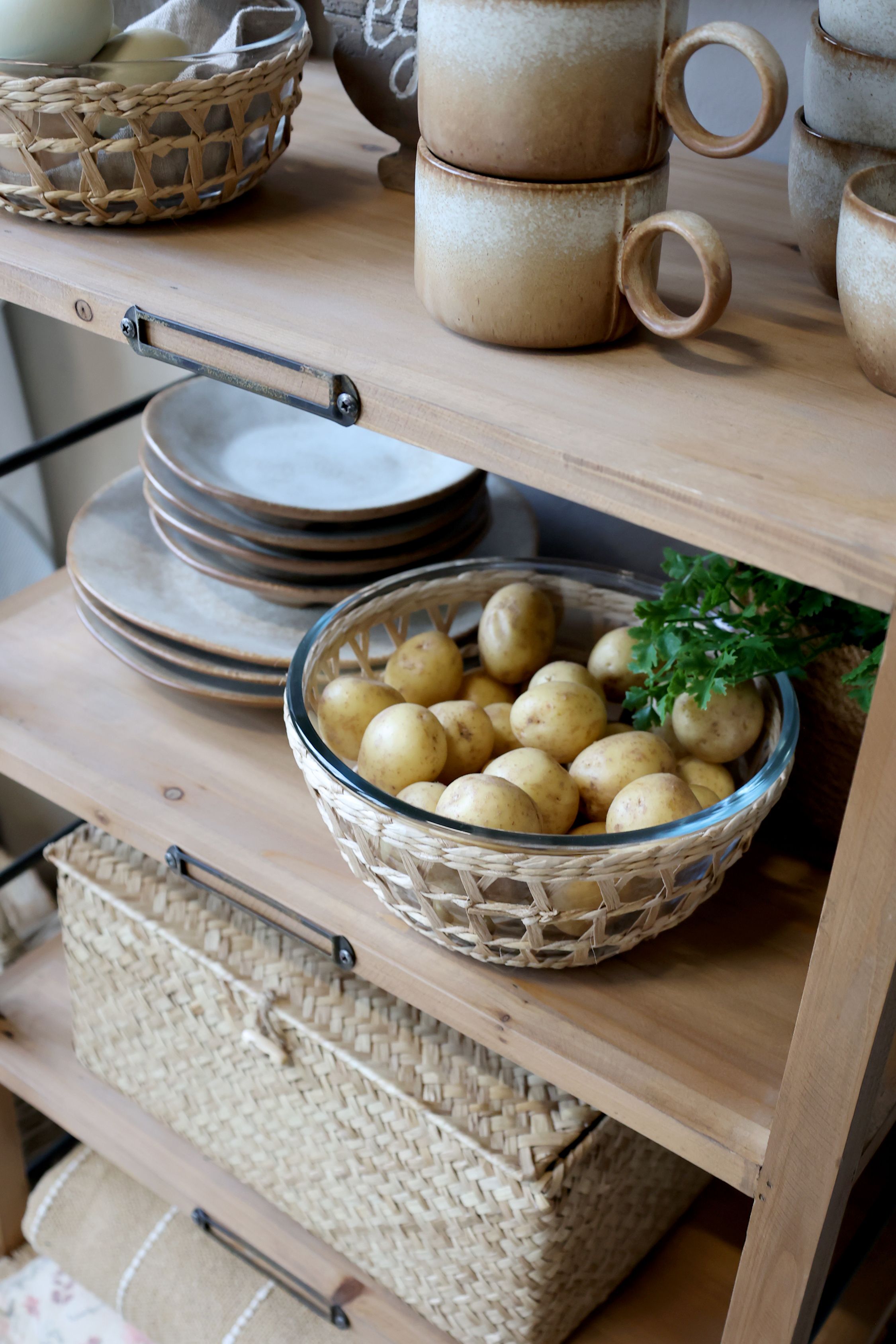 Chic Antique lasikulho punoskehyksellä 11 x 23 cm