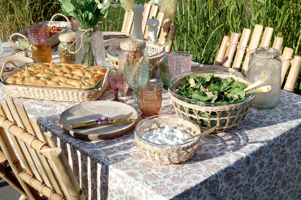 Chic Antique lasikulho punoskehyksellä 13 x 27 cm