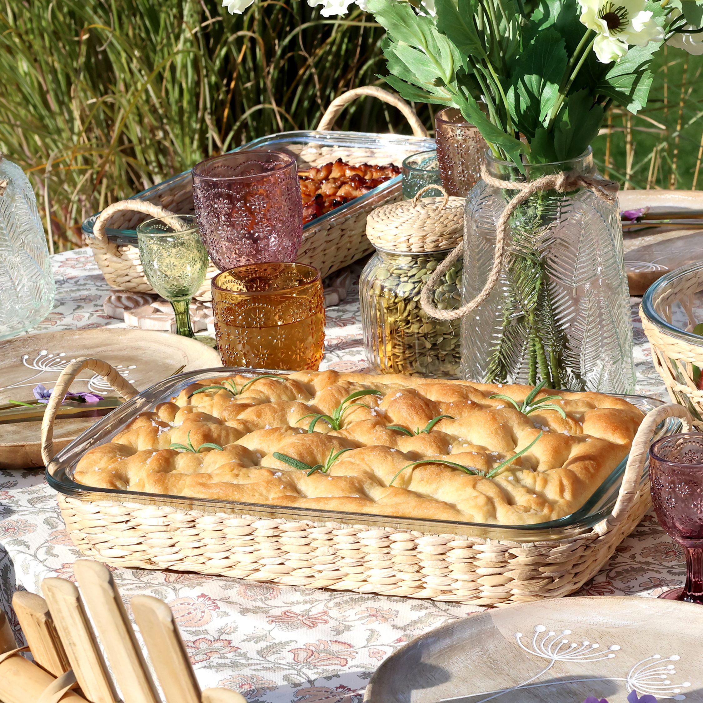 Chic Antique lasivuoka punoskehyksellä 5 x 39,5 x 24,5 cm