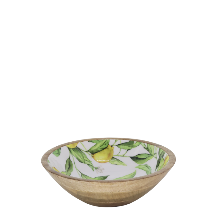 Chic Antique sitruuna puinen kulho 25 cm