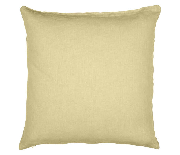 Ib Laursen tyynynpäällinen pellava vaaleankeltainen 50 x 50 cm