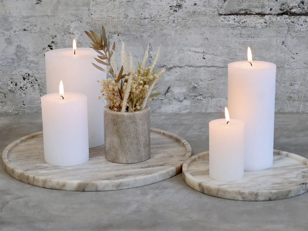 Chic Antique marmori vati / tarjotin latte 20 cm