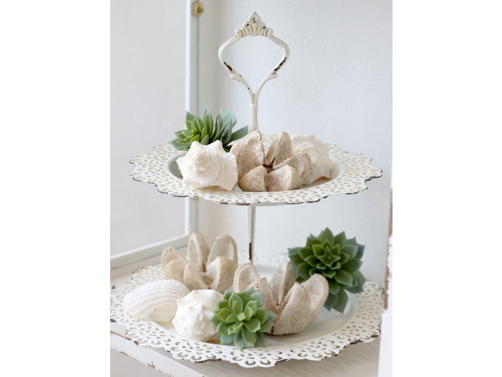 Chic Antique 2-kerros tarjotin 25,5 cm