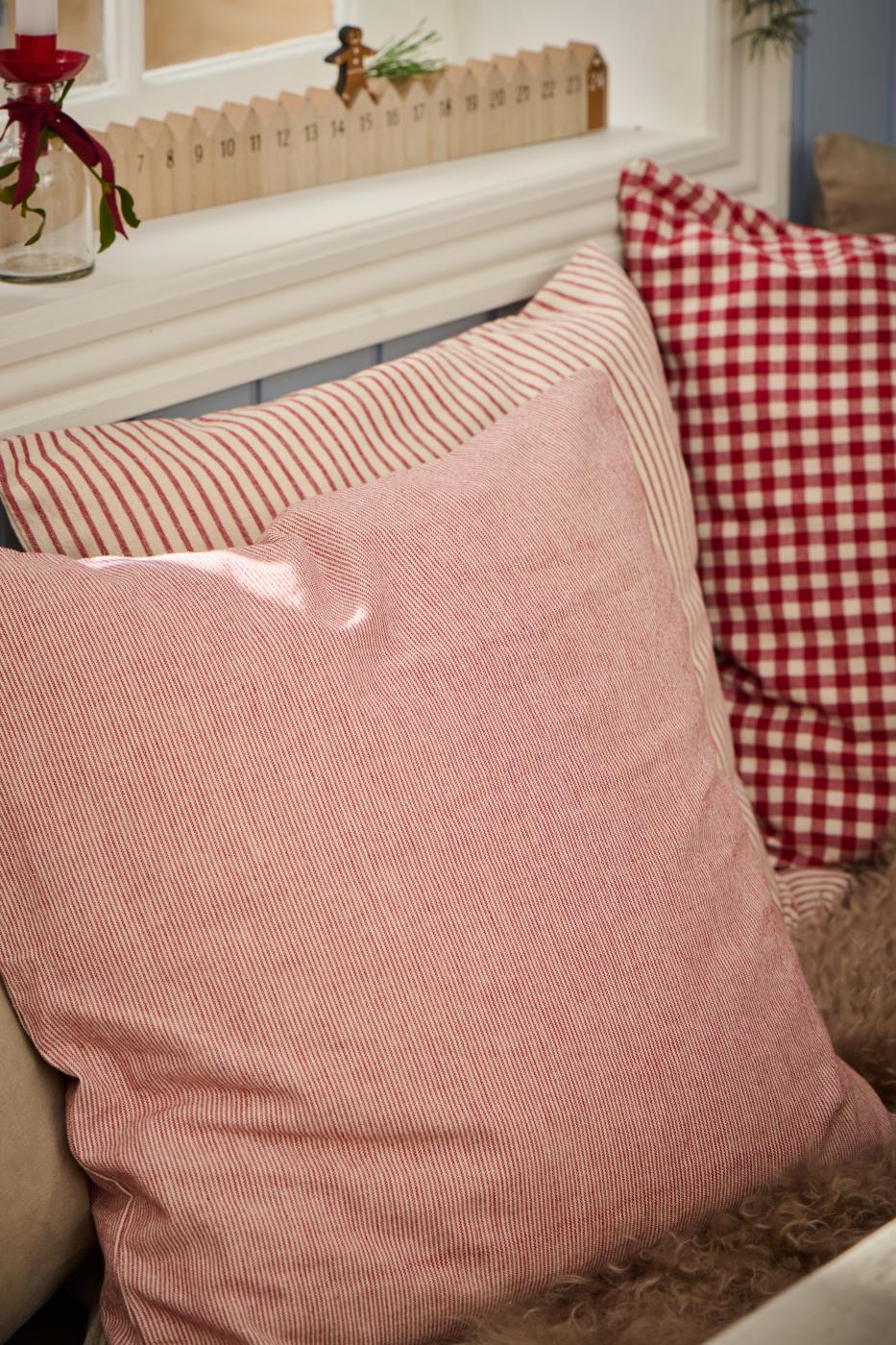 Ib Laursen Bea raidallinen tyynynpäällinen 50 x 50 cm