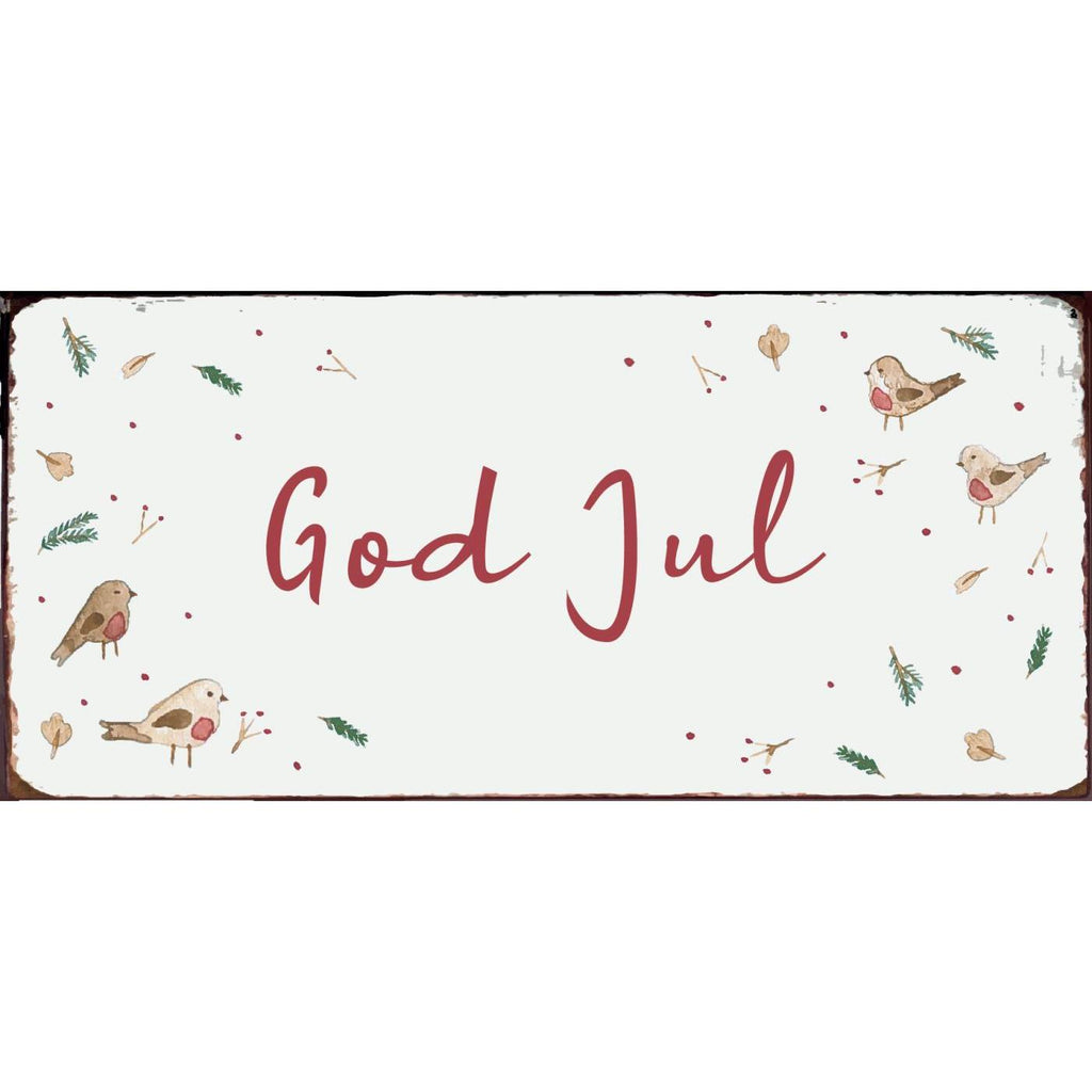Ib Laursen kyltti 7 x 15 cm - God jul