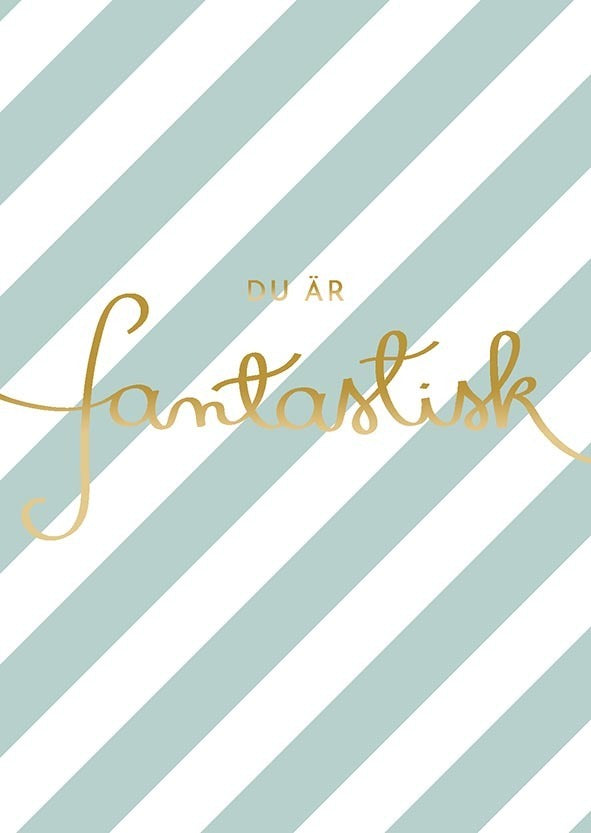 Putinki Letters postikortti - Du är fantastisk