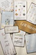 Ib Laursen metallikyltti - Good days start with coffee