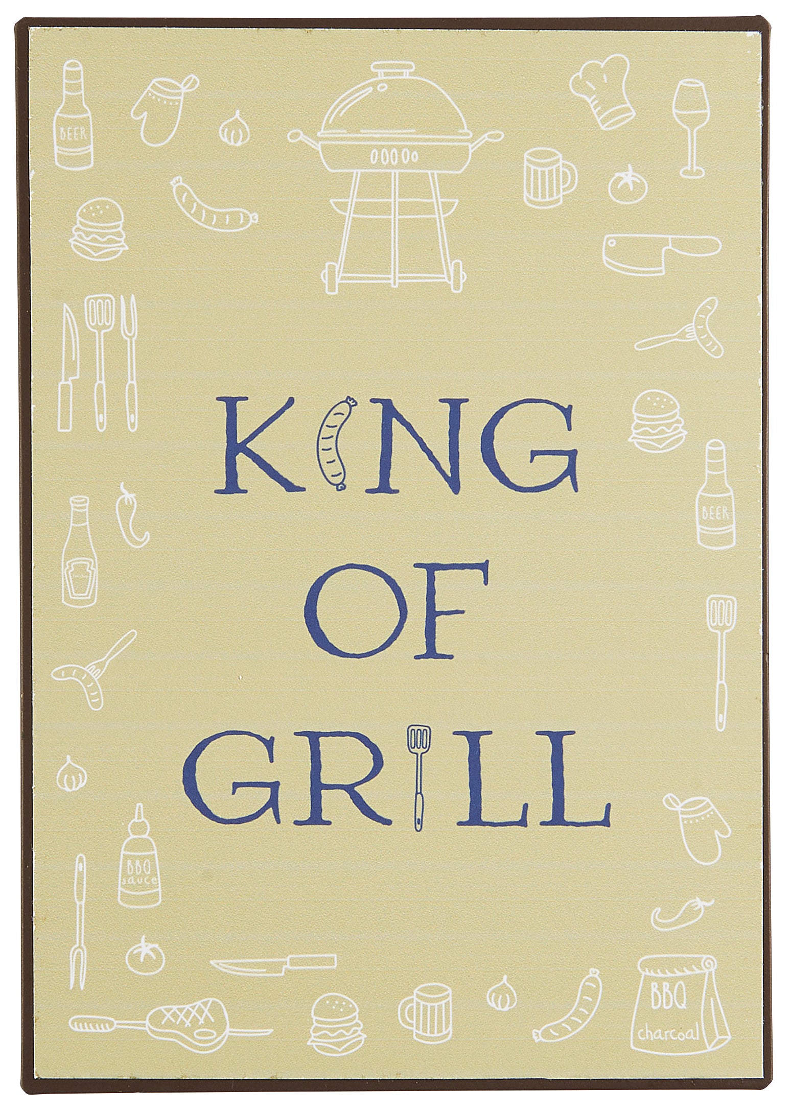 Ib Laursen metallikyltti - King of grill