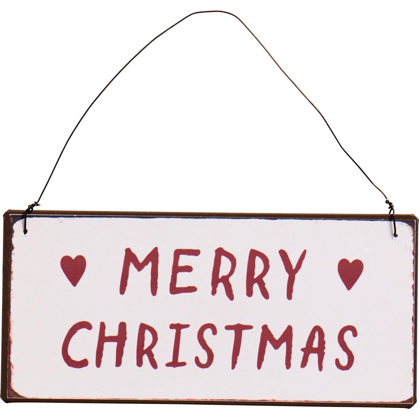 Ib Laursen metallikyltti 7 x 15 cm - Merry Christmas