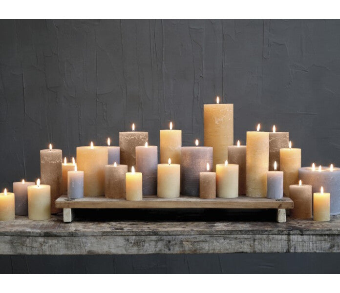 Chic Antique pöytäkynttilä pellava 8cm / 16h