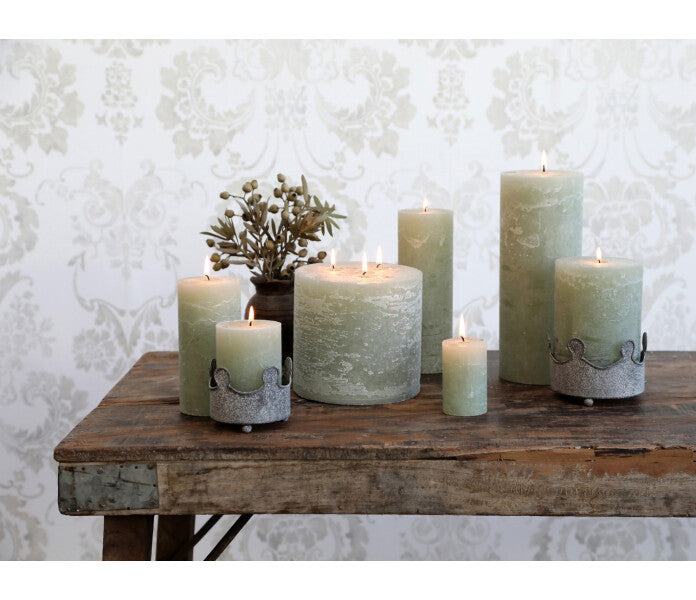 Chic Antique pöytäkynttilä vihreä 10cm / 40h