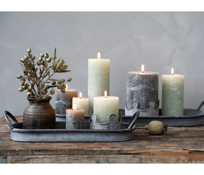 Chic Antique pöytäkynttilä vihreä 10cm / 40h